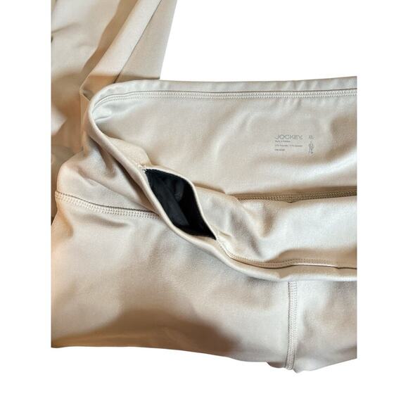 Jockey Women's Sueded Soft High Waisted Interlock 7/8 Leggings Size 14 Taupe NWT - Picture 6 of 8